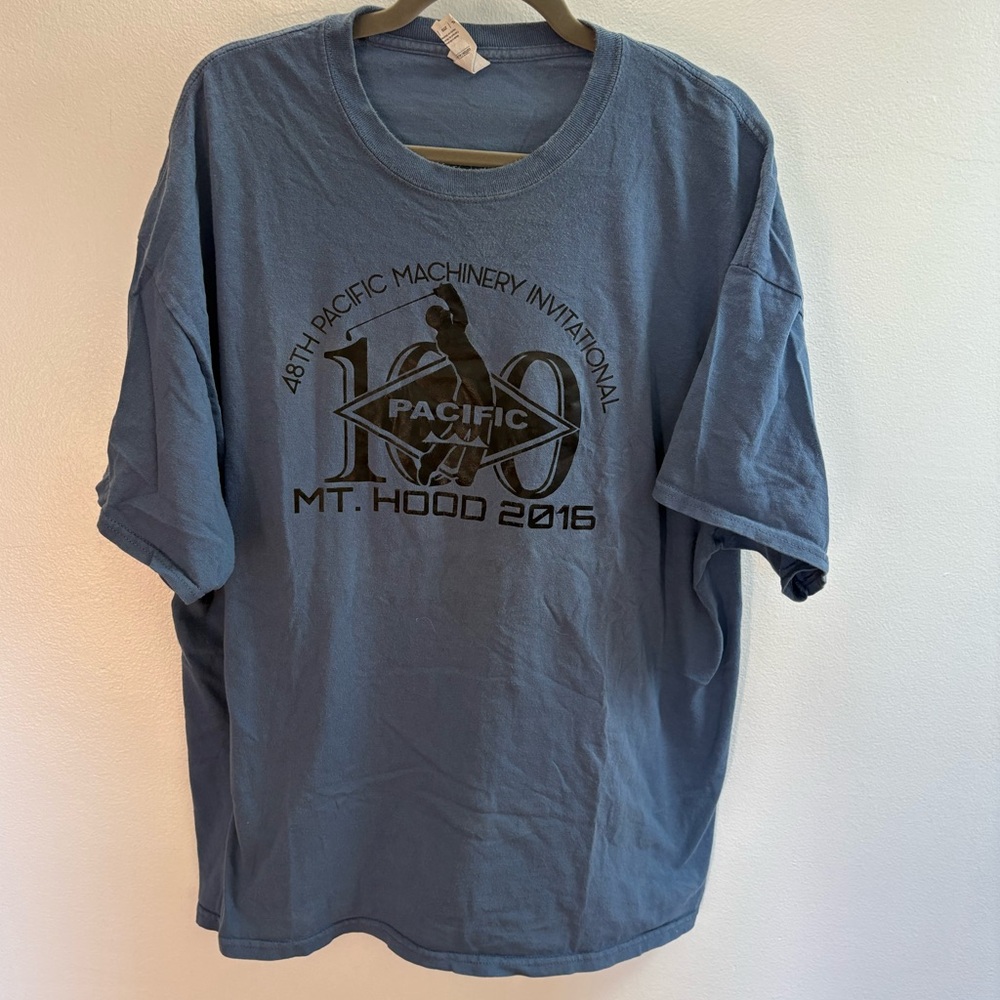 Mt. Hood 48th Pacific Machinery Golf Invitational Blue T-shirt 2XL